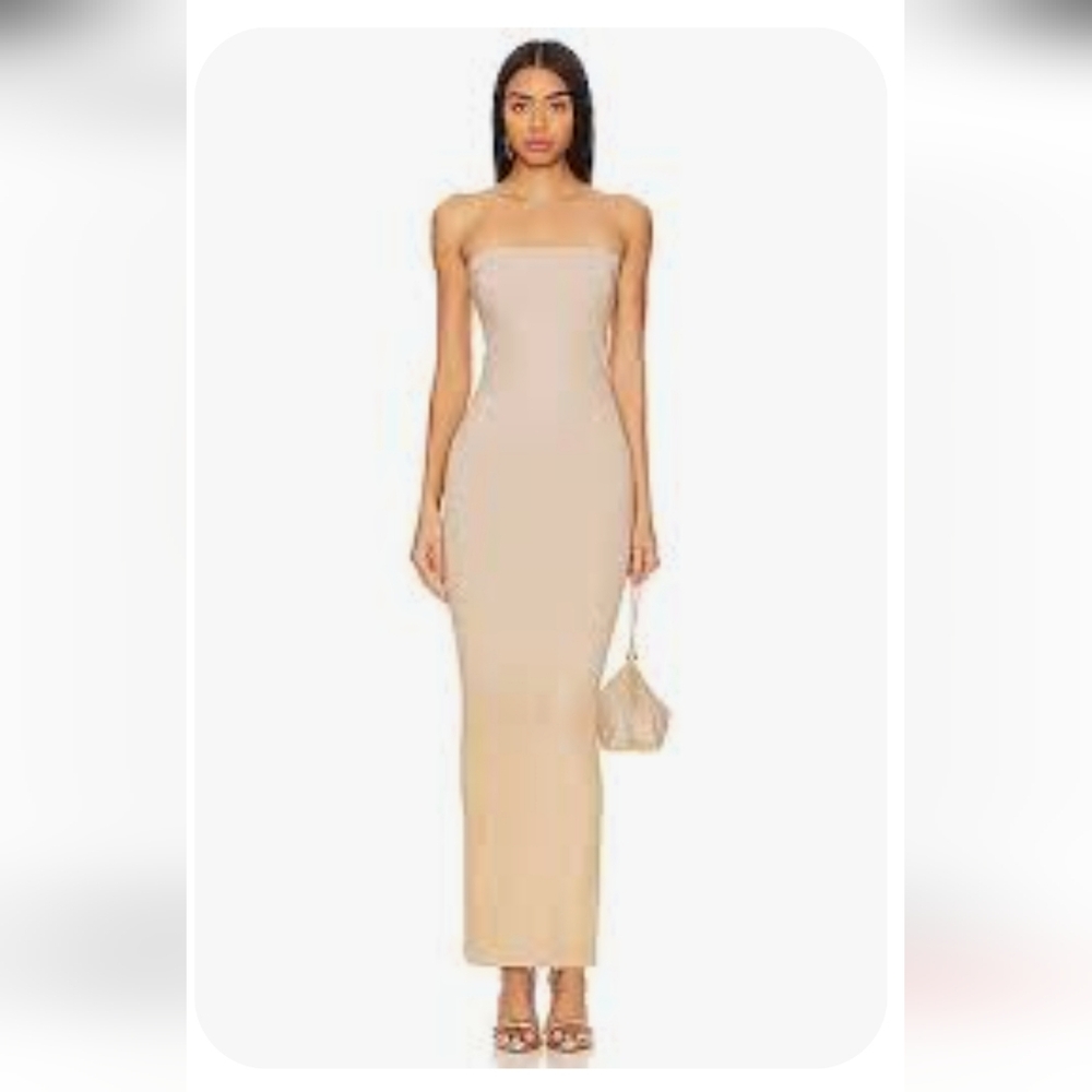 Wolford Dress, Size M, Tube Maxi,‎ Metallic Gold Ombre Shine, Stretch, NEW!